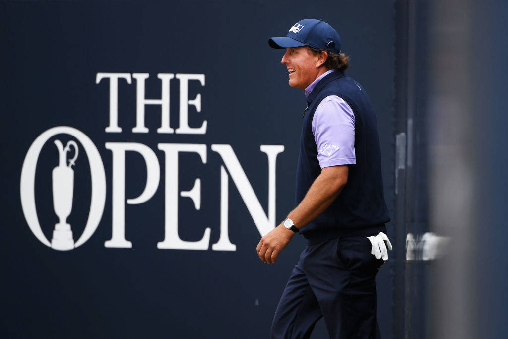 Phil Mickelson, the Champion Golfer of 2013, at The Open